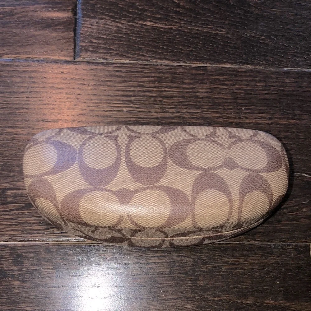 COACH hard shell glasses case
